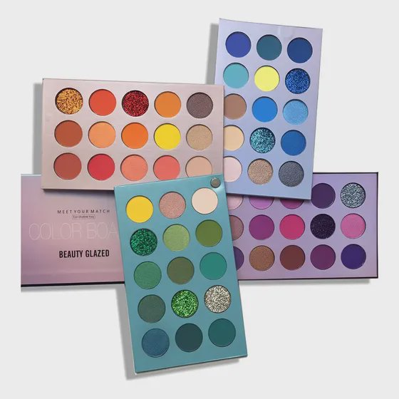 Paletas De Sombras Com Glitter De 60 Cores, Pigmento Metálic