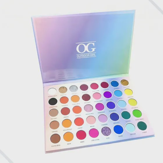 Paleta de Sombras Outdoor Girl 40 Cores Alta Pigmentação Brilho e Matte