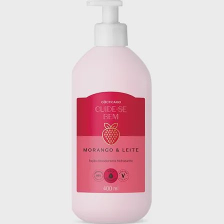 Hidratante Cuide-se Bem Morango E Leite 400ml O Boticário